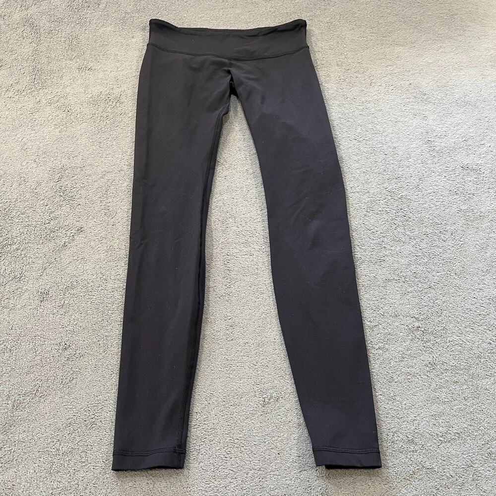 Lululemon Black Activewear Pants Stretch High Waisted Leggings Women's Size 8